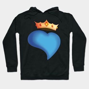 Blue Heart King Hoodie